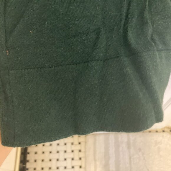 Stretchy Soft Joan Vass Emerald Green Turtleneck Sweater - Picture 3 of 6